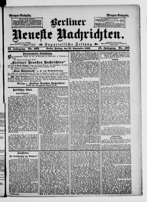 Berliner neueste Nachrichten vom 27.09.1895