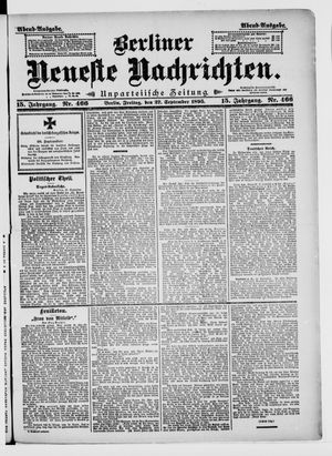 Berliner Neueste Nachrichten on Sep 27, 1895