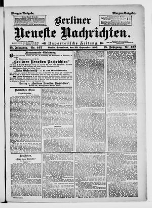 Berliner neueste Nachrichten vom 28.09.1895