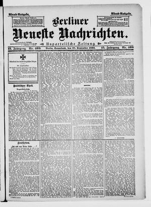 Berliner neueste Nachrichten vom 28.09.1895