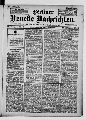 Berliner neueste Nachrichten on Jan 2, 1896