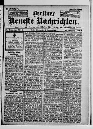 Berliner neueste Nachrichten on Jan 6, 1896