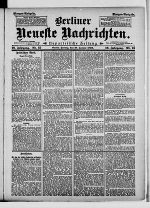 Berliner neueste Nachrichten on Jan 10, 1896