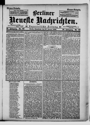 Berliner Neueste Nachrichten on Jan 18, 1896