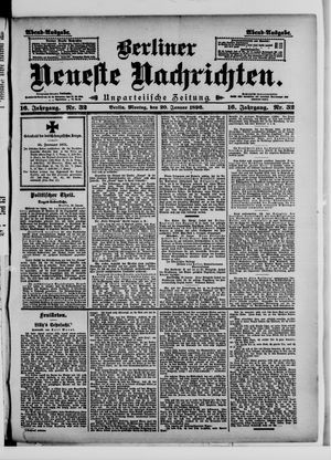 Berliner neueste Nachrichten vom 20.01.1896