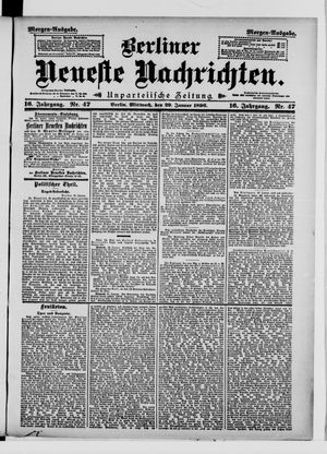Berliner neueste Nachrichten vom 29.01.1896