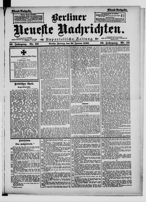 Berliner neueste Nachrichten on Jan 31, 1896