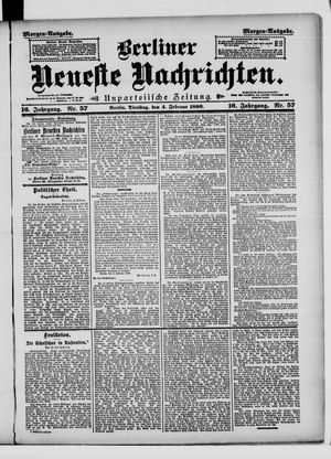 Berliner neueste Nachrichten on Feb 4, 1896