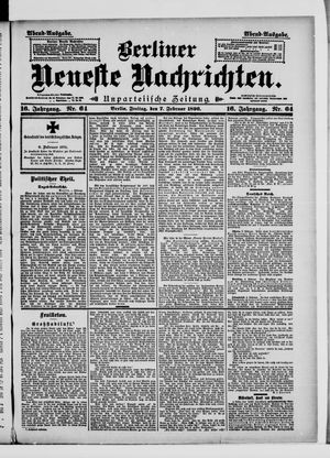 Berliner neueste Nachrichten vom 07.02.1896