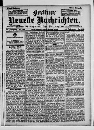 Berliner neueste Nachrichten vom 10.02.1896
