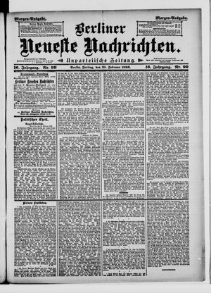 Berliner neueste Nachrichten vom 28.02.1896