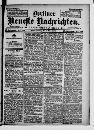 Berliner Neueste Nachrichten vom 01.03.1896