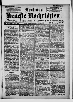 Berliner Neueste Nachrichten vom 07.03.1896