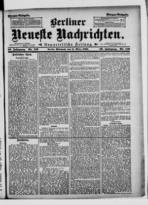 Berliner neueste Nachrichten vom 11.03.1896
