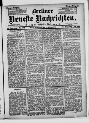 Berliner neueste Nachrichten vom 12.03.1896