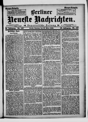 Berliner neueste Nachrichten vom 15.03.1896