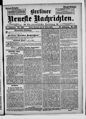 Berliner neueste Nachrichten on Mar 22, 1896