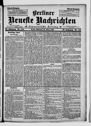 Berliner Neueste Nachrichten on Mar 25, 1896