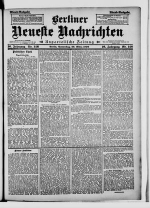 Berliner neueste Nachrichten vom 26.03.1896