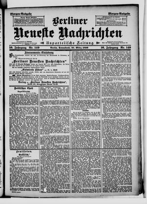 Berliner neueste Nachrichten vom 28.03.1896