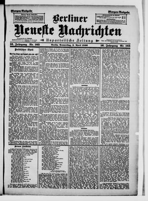Berliner neueste Nachrichten vom 09.04.1896