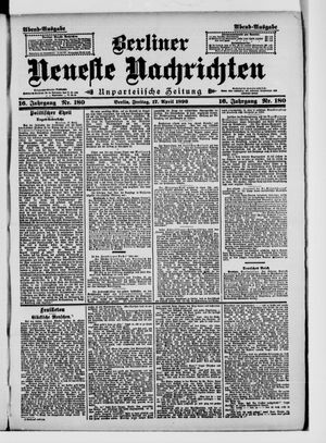 Berliner neueste Nachrichten on Apr 17, 1896