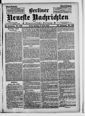 Berliner Neueste Nachrichten vom 21.04.1896