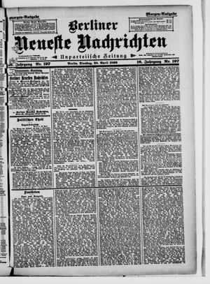 Berliner neueste Nachrichten vom 28.04.1896