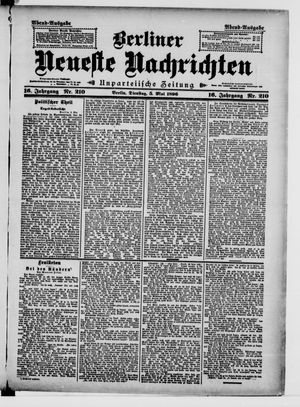 Berliner Neueste Nachrichten on May 5, 1896