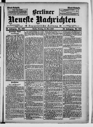 Berliner Neueste Nachrichten vom 12.05.1896
