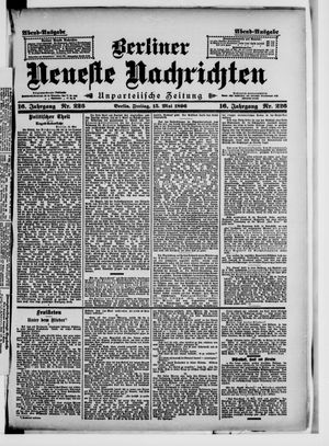Berliner neueste Nachrichten vom 15.05.1896
