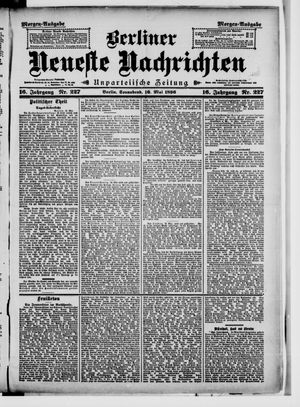 Berliner Neueste Nachrichten vom 16.05.1896