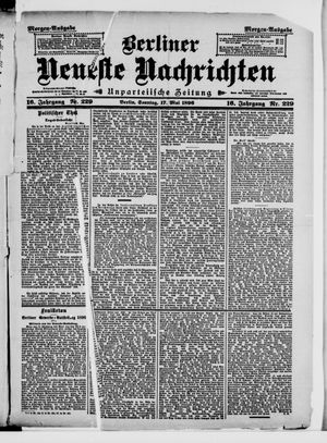 Berliner neueste Nachrichten vom 17.05.1896