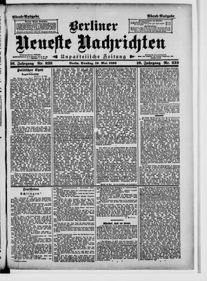 Berliner Neueste Nachrichten on May 19, 1896