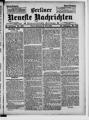 Berliner Neueste Nachrichten vom 20.05.1896