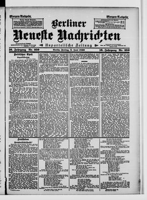 Berliner Neueste Nachrichten vom 05.06.1896