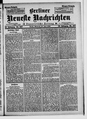 Berliner Neueste Nachrichten on Jun 10, 1896