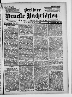 Berliner Neueste Nachrichten on Jun 10, 1896