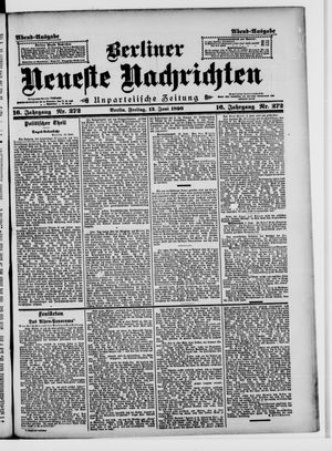 Berliner neueste Nachrichten on Jun 12, 1896
