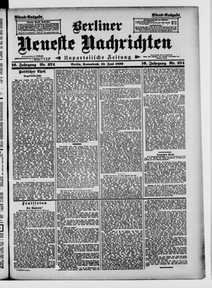 Berliner Neueste Nachrichten vom 13.06.1896