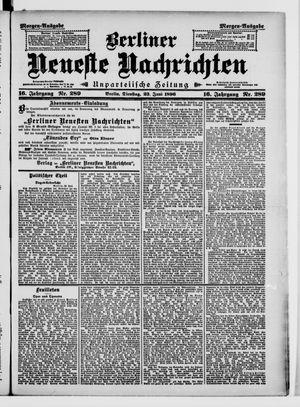 Berliner Neueste Nachrichten vom 23.06.1896