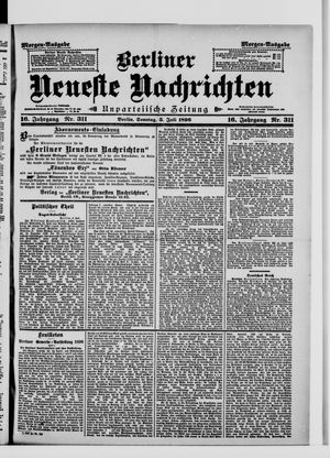 Berliner Neueste Nachrichten vom 05.07.1896