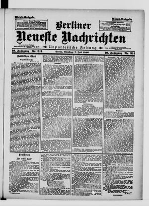 Berliner Neueste Nachrichten on Jul 7, 1896