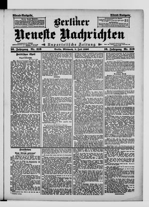 Berliner Neueste Nachrichten vom 08.07.1896