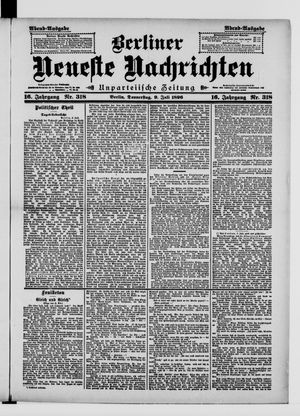 Berliner Neueste Nachrichten vom 09.07.1896