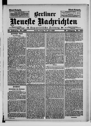 Berliner Neueste Nachrichten vom 10.07.1896
