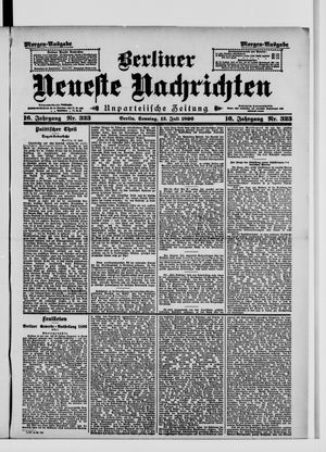 Berliner Neueste Nachrichten vom 12.07.1896