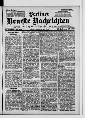 Berliner Neueste Nachrichten vom 14.07.1896
