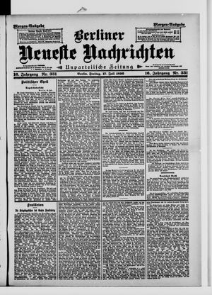 Berliner Neueste Nachrichten vom 17.07.1896