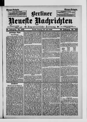 Berliner Neueste Nachrichten vom 19.07.1896